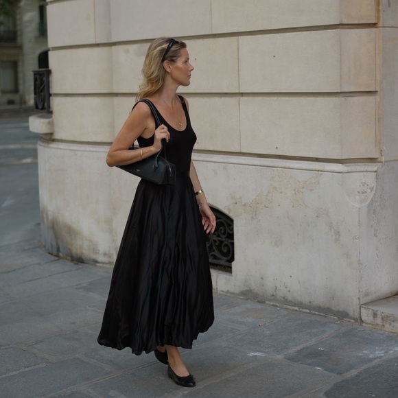 ZARA LEATHER BALLET FLATS - Picture 7 of 10